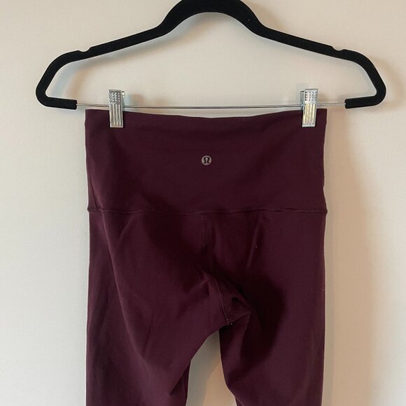 lululemon athletica Pants - Lululemon Reversible Wunder Under Pant, Maroon, Size 6